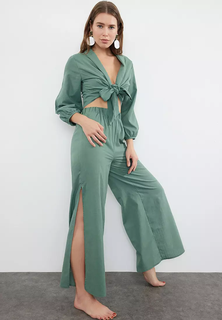 Wide Leg Beach Pants