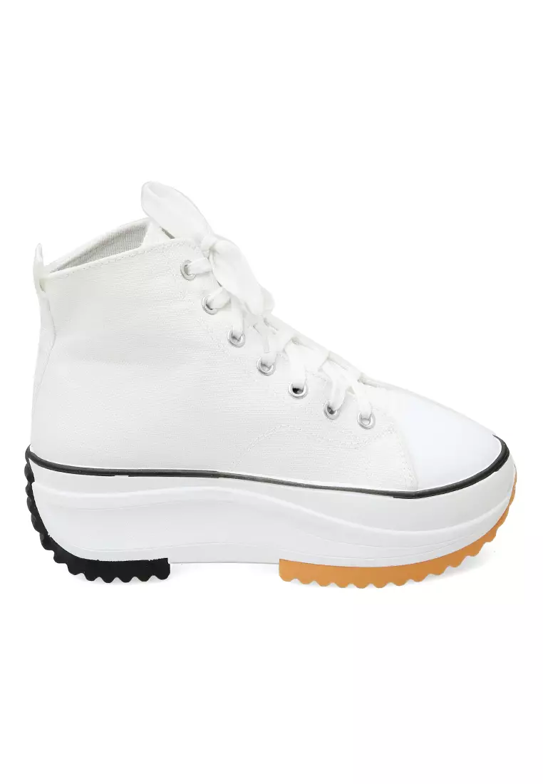 Sneakers Wanita Tali Ikat Design Stylish High Quality - Putih