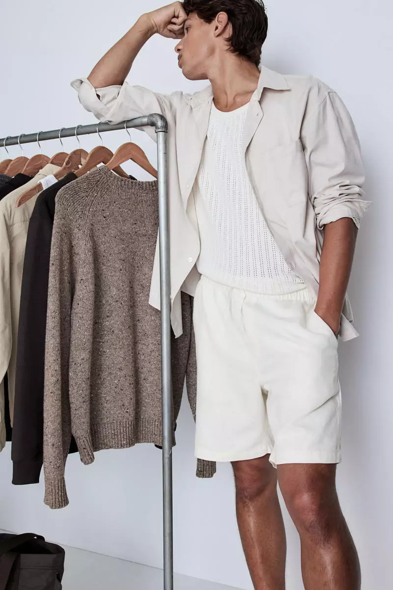 Relaxed Fit Linen-blend shorts