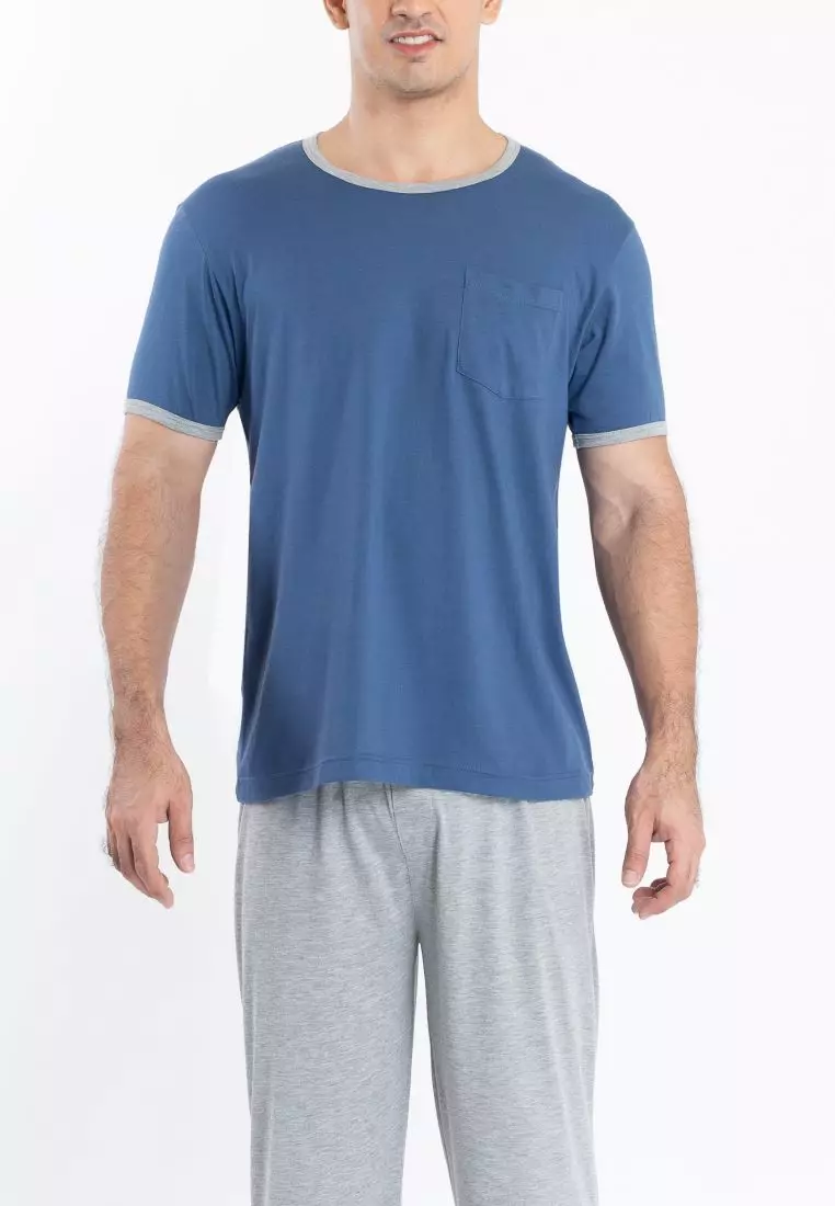 Men's Cotton Jersey Pajama Set