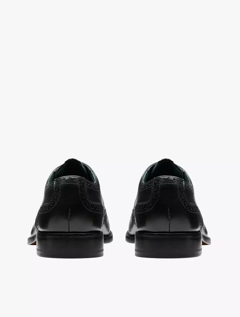 Clarks CraftJames Tip Black Leather