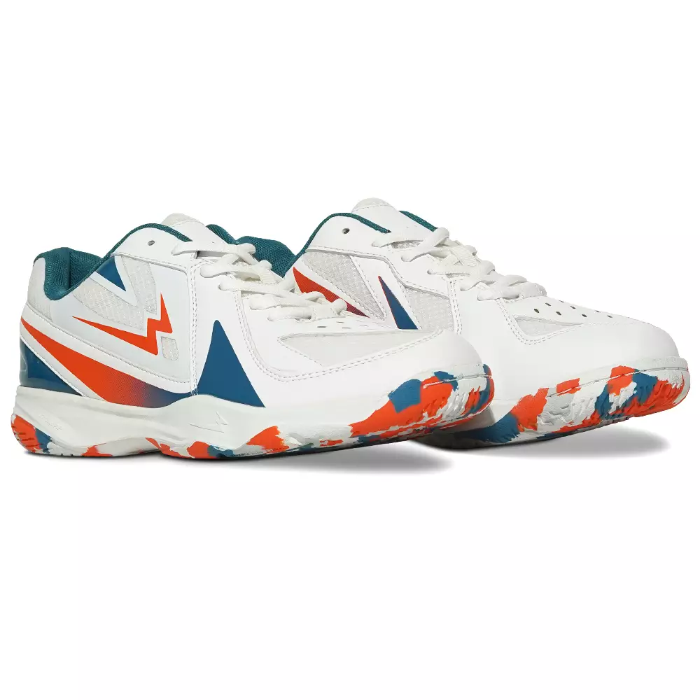 Eagle Sepatu Badminton Mirage - PUTIH/TOSKA TUA/JINGGA