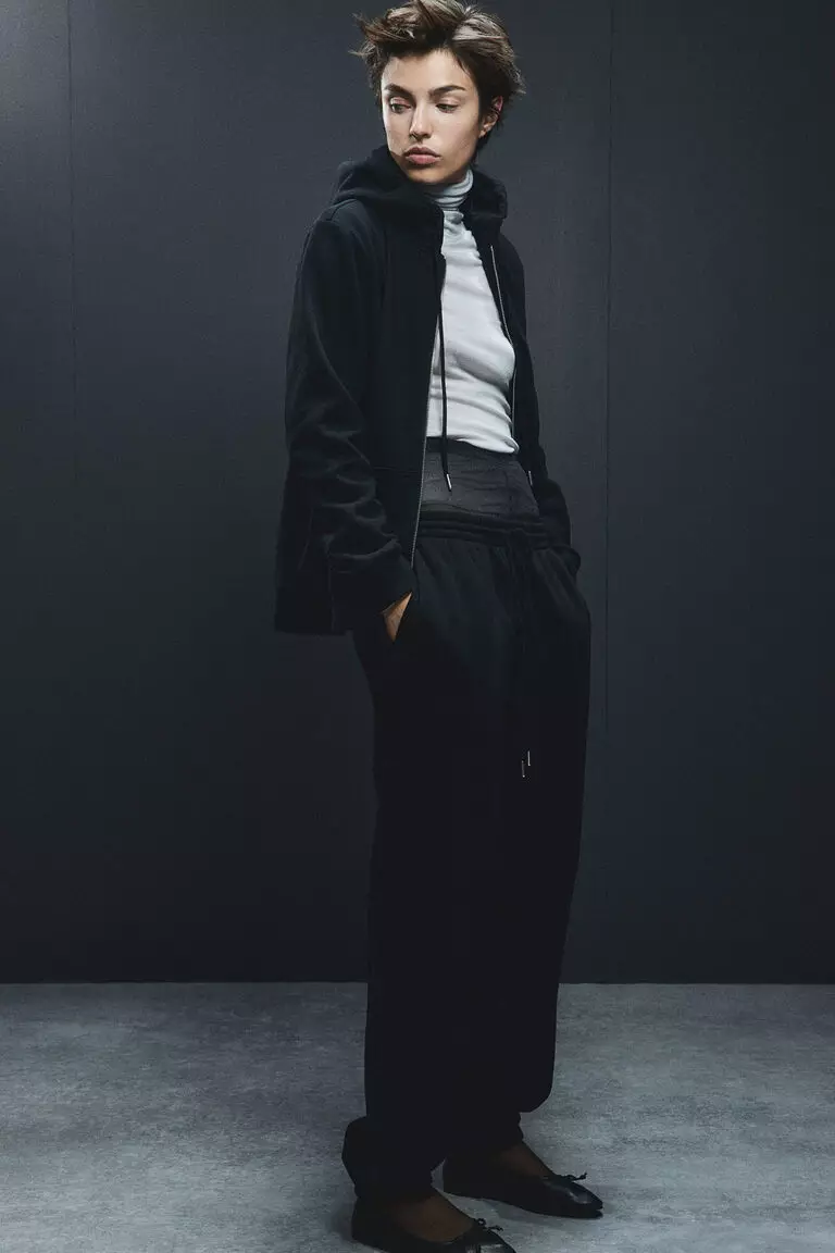 Cotton-blend sweatpants