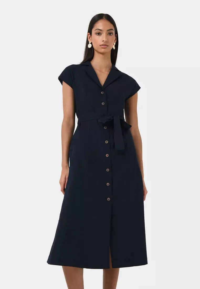 Kade V-neck Linen Dress