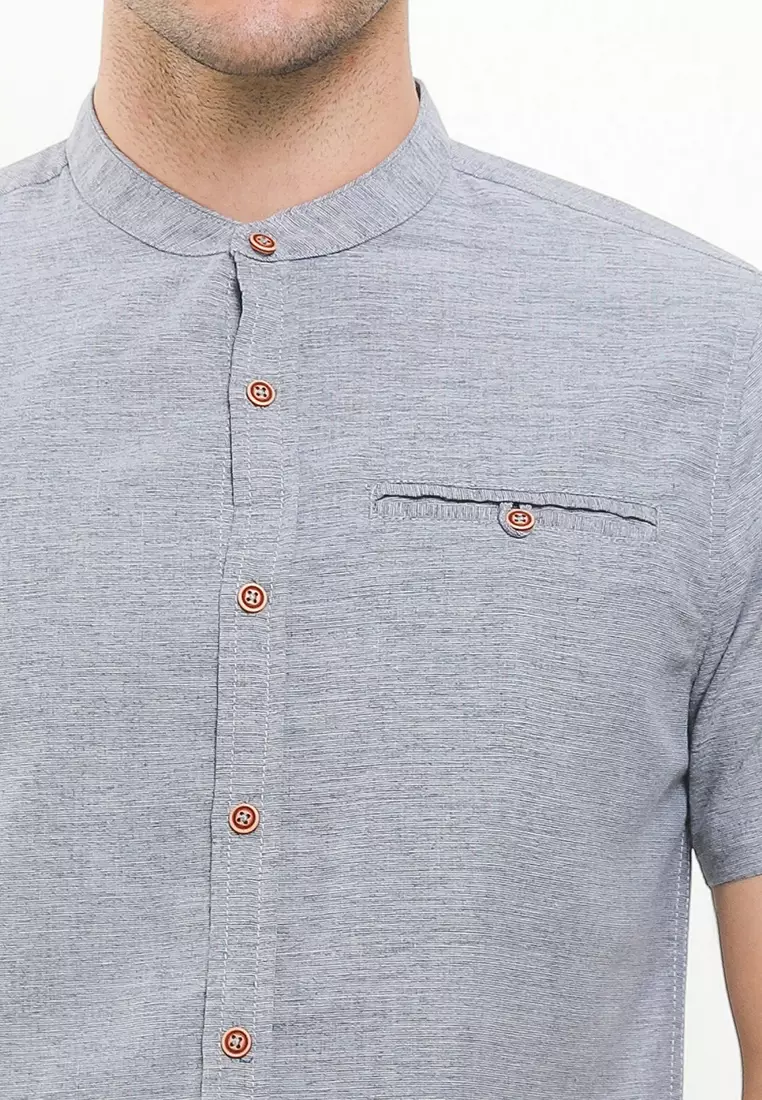 Cressida Mandarin Collar Shirt A001A