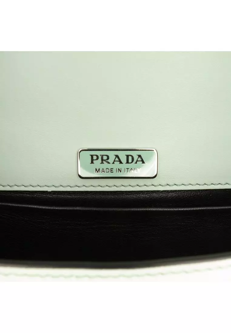 Pre-Loved Prada Spazzolato Soft Calfskin Cahier Crossbody