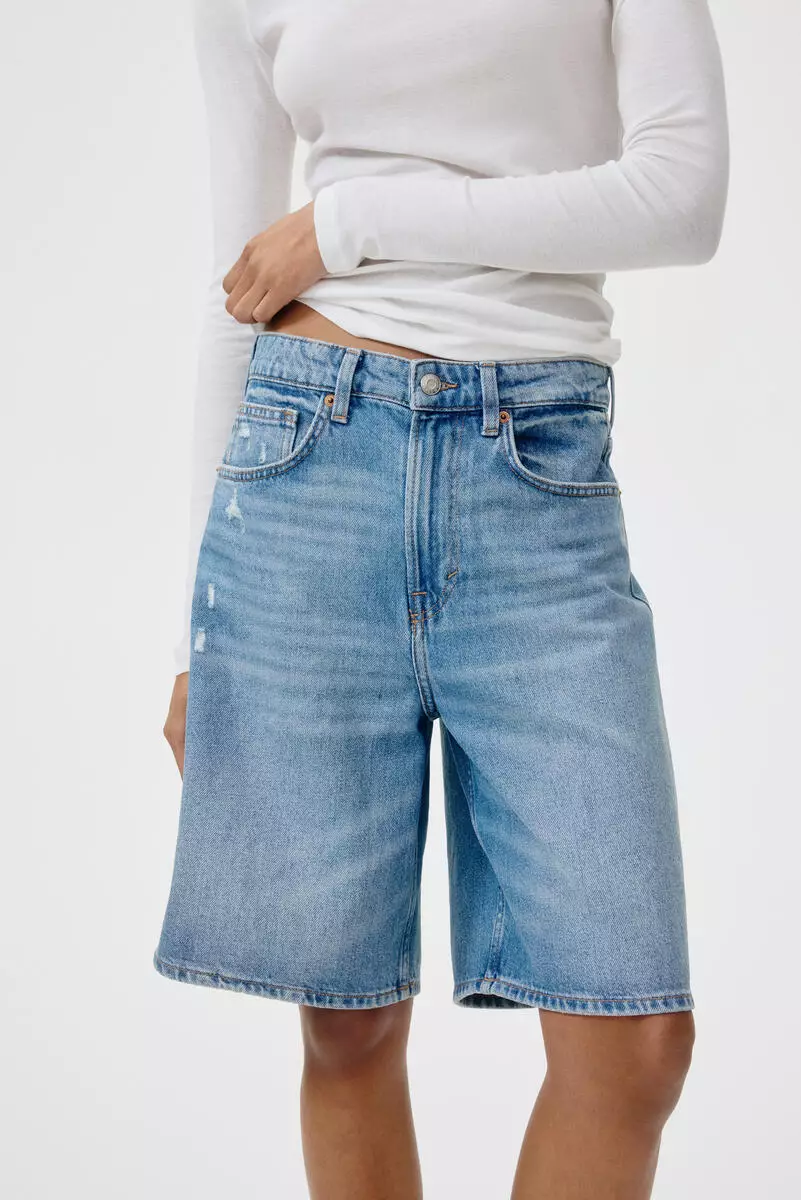 Denim Bermuda shorts