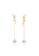A.Excellence silver Premium Japan Akoya Sea Pearl  6.75-7.5mm Bow Earrings BF147ACF248A25GS_1