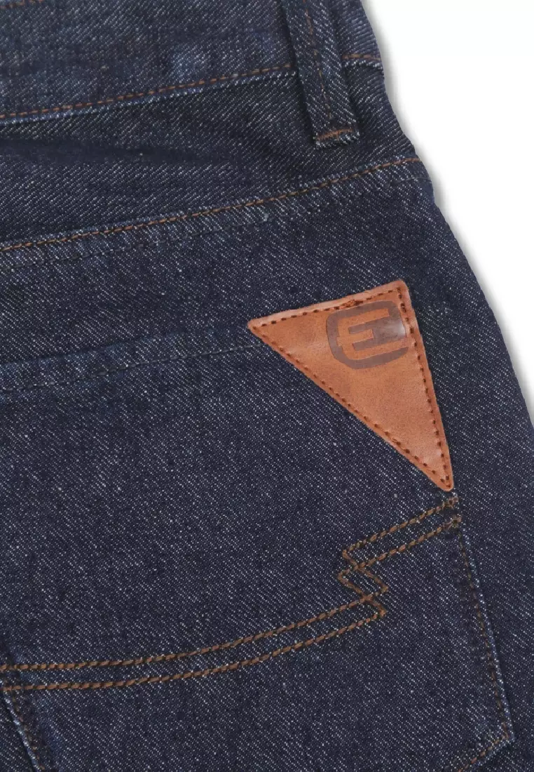 EMBA DENIM - Travis Celana Panjang Denim Pria Regular Fit Non-Stretch  Dark Stone