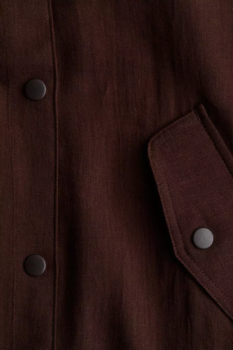 Linen-blend jacket