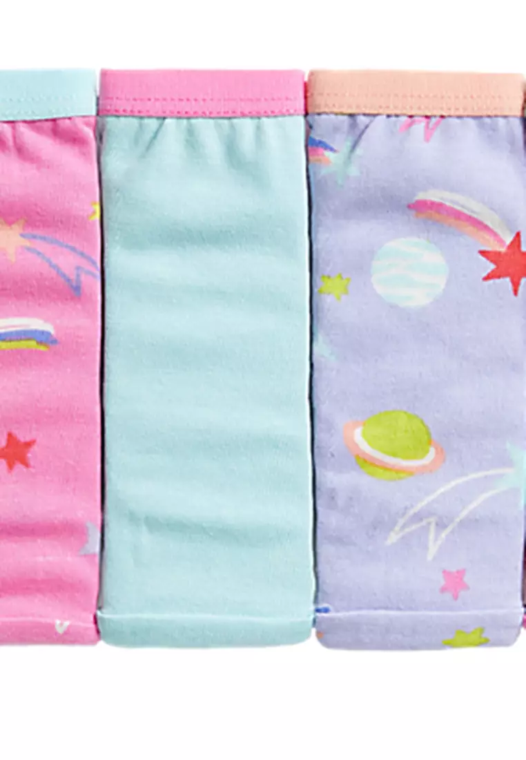 6Pk Pure Cotton Space Print Knickers