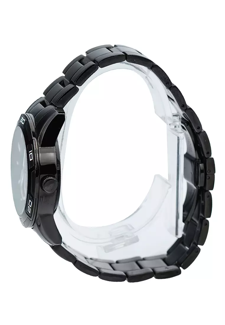 Charles Jourdan - Male Analog Watches - Jam Tangan Automatic Pria - Black - Stainless Steel - CJA03191