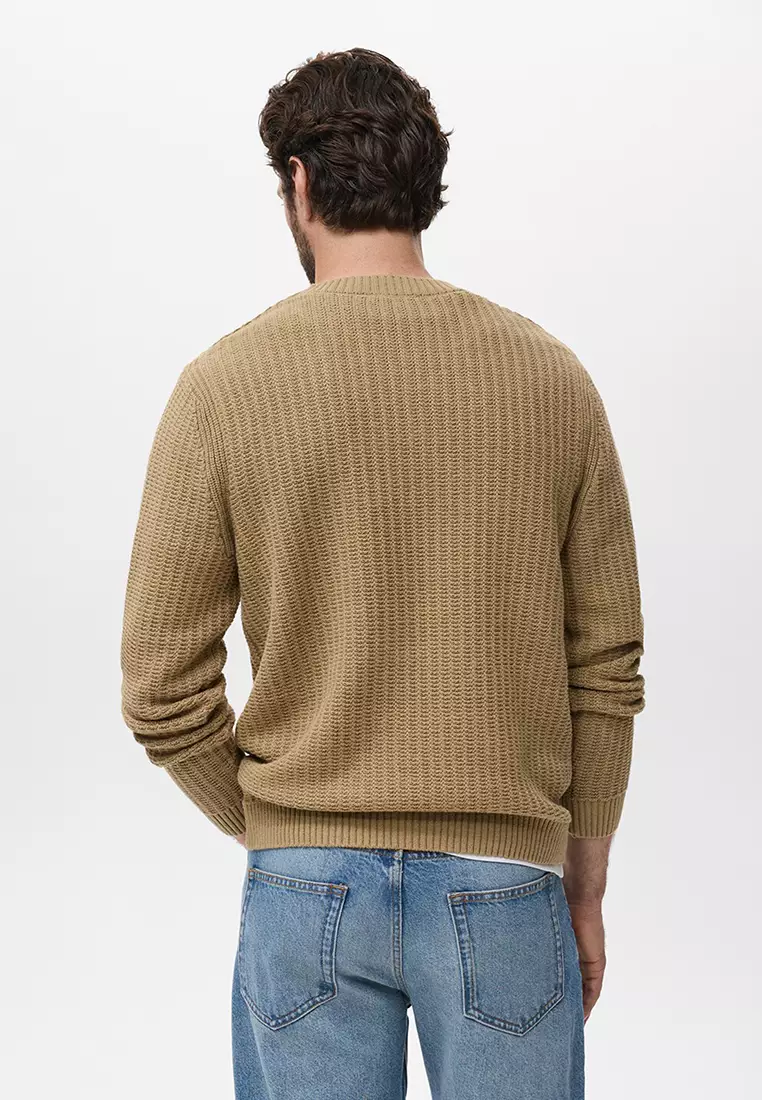 100% Cotton Structured Sweater