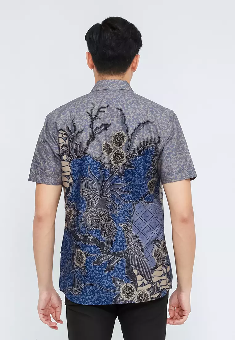 My Aksa Batik Pria Kemeja Pendek Ernest Elena Early