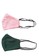 San Marco pink and green 2 in 1 Premium 3 ply Cotton  Mask  Headloop Pink & Green 8B0CFES30CAB26GS_1