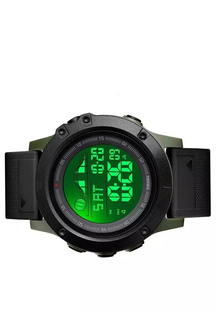 Jam Tangan Kasual Digital Pria Sport Waterproof Strap Tali Material Silikon LW20 ORIGINAL