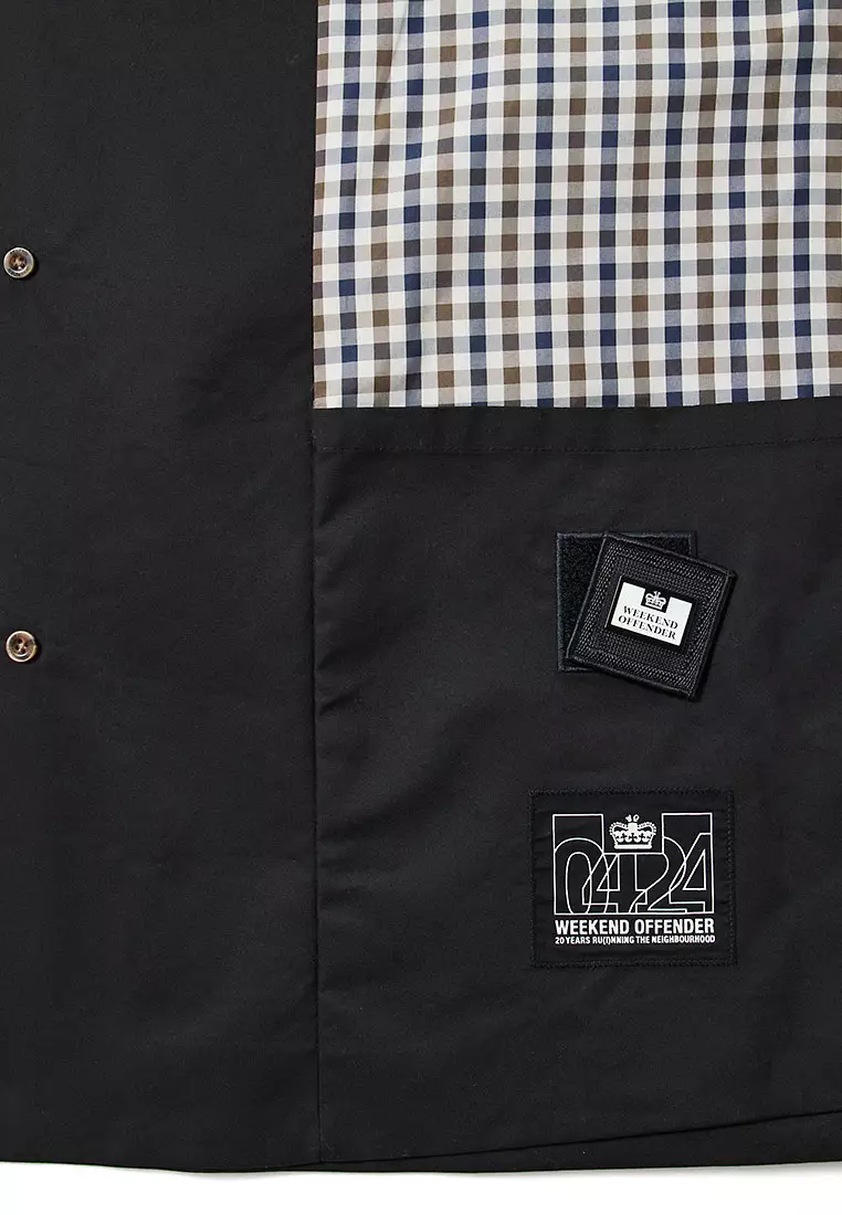 MENS BLACK WHITEHOUSE MAC WITH CHECK DETAILS