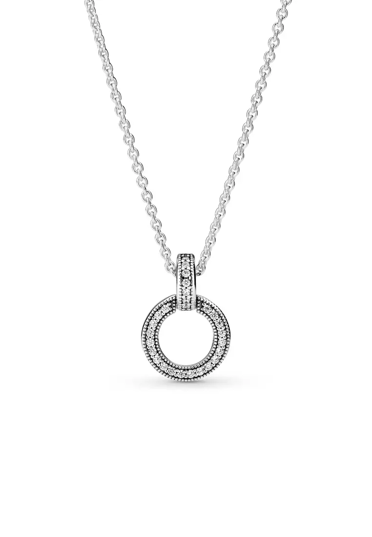 Circle pendant sales necklace pandora