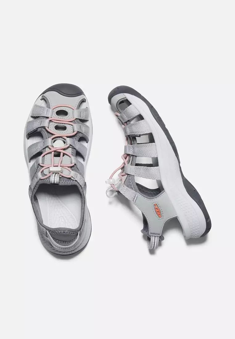 Buy Keen KEEN WOMEN'S ASTORIA WEST SANDAL GREY/CORAL 2023 Online
