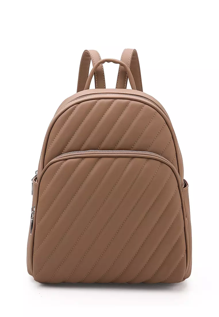 GYKACO LEIKA Khaki - Tas Ransel Wanita - Fashion Backpack (IMPORT)