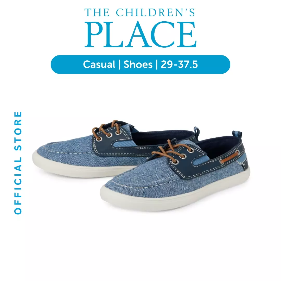 Jual The Children's Place Boys Chambray Boat Shoes - Sepatu Anak Laki (Biru  Tua) Original 2024