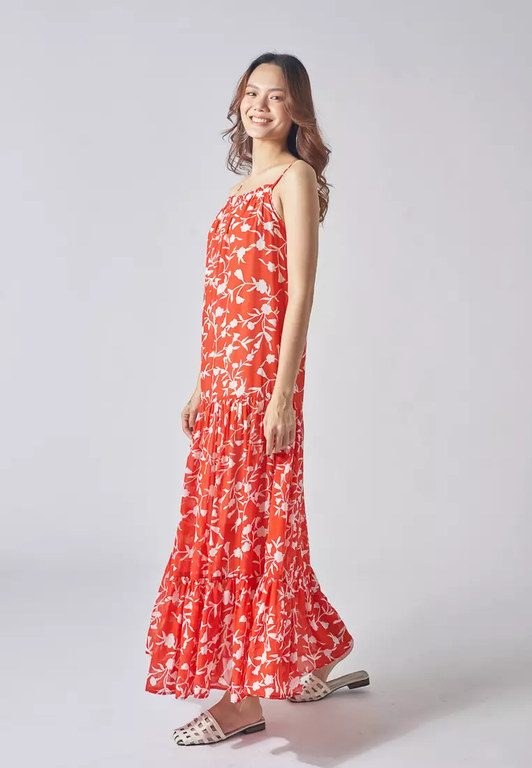 Brighter Day Maxi Chiffon Dress