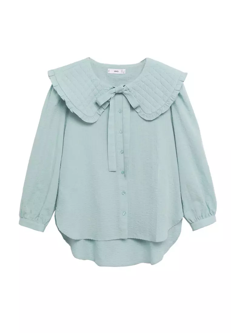 Buy Mango Double BabyCollar Shirt 2024 Online ZALORA Philippines