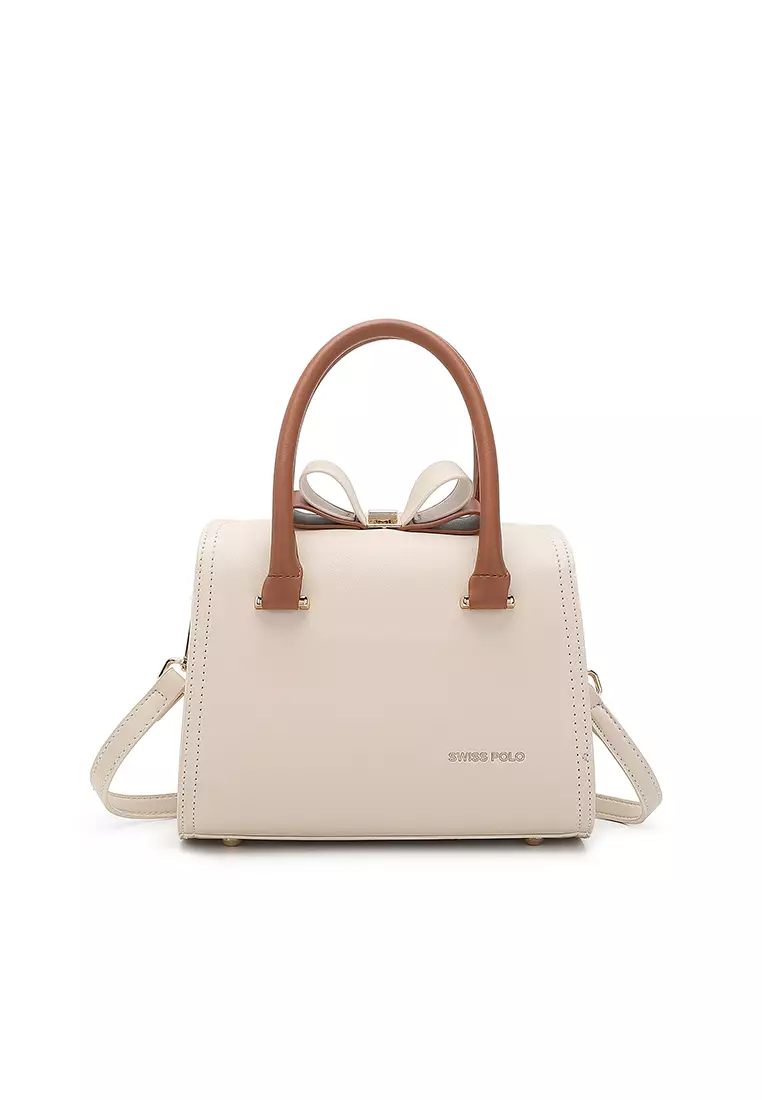 Women's Top Handle Bag / Sling Bag / Crossbody Bag / Shoulder Bag (手拿袋 / 斜孭袋 / 單肩包) - 米黃色