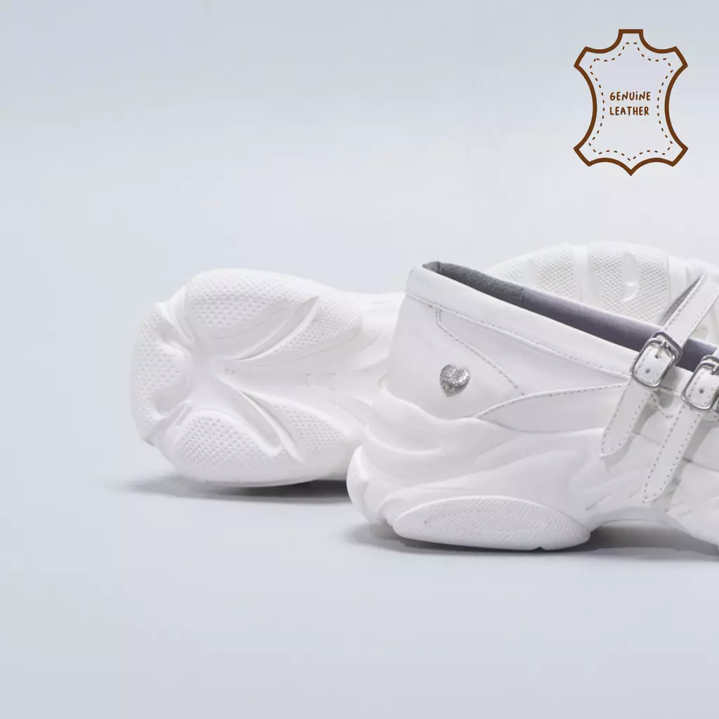 Scalia Sneakers Genuine Leather White