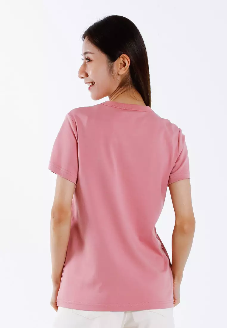Forest Ladies Premium Cotton Round Neck Tee | Baju T Shirt Perempuan - 822435-53Dkpink