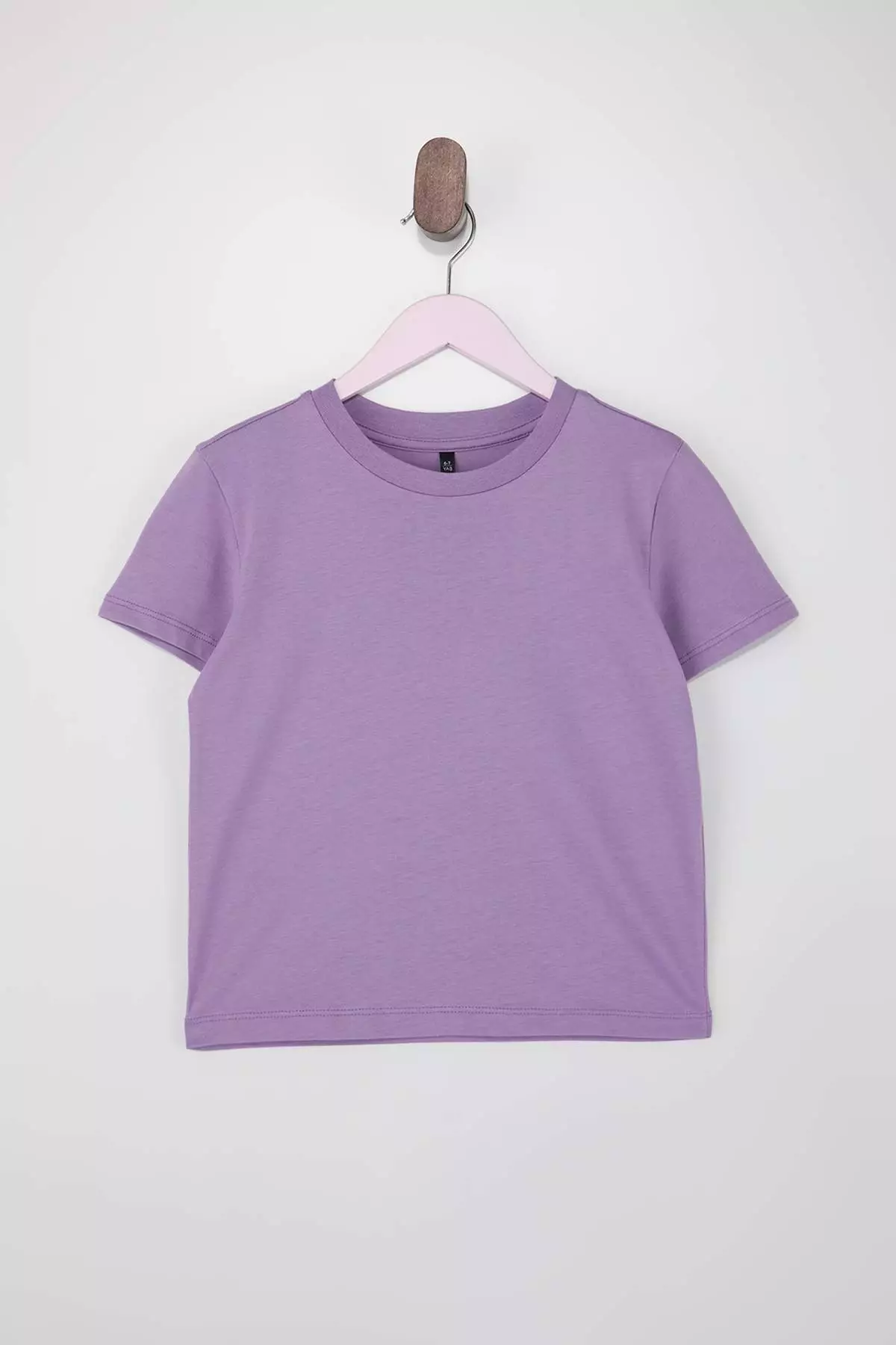 Pink-Blue-Lilac 3-Piece Plain Knitted T-Shirt Tkdss25Ts00023