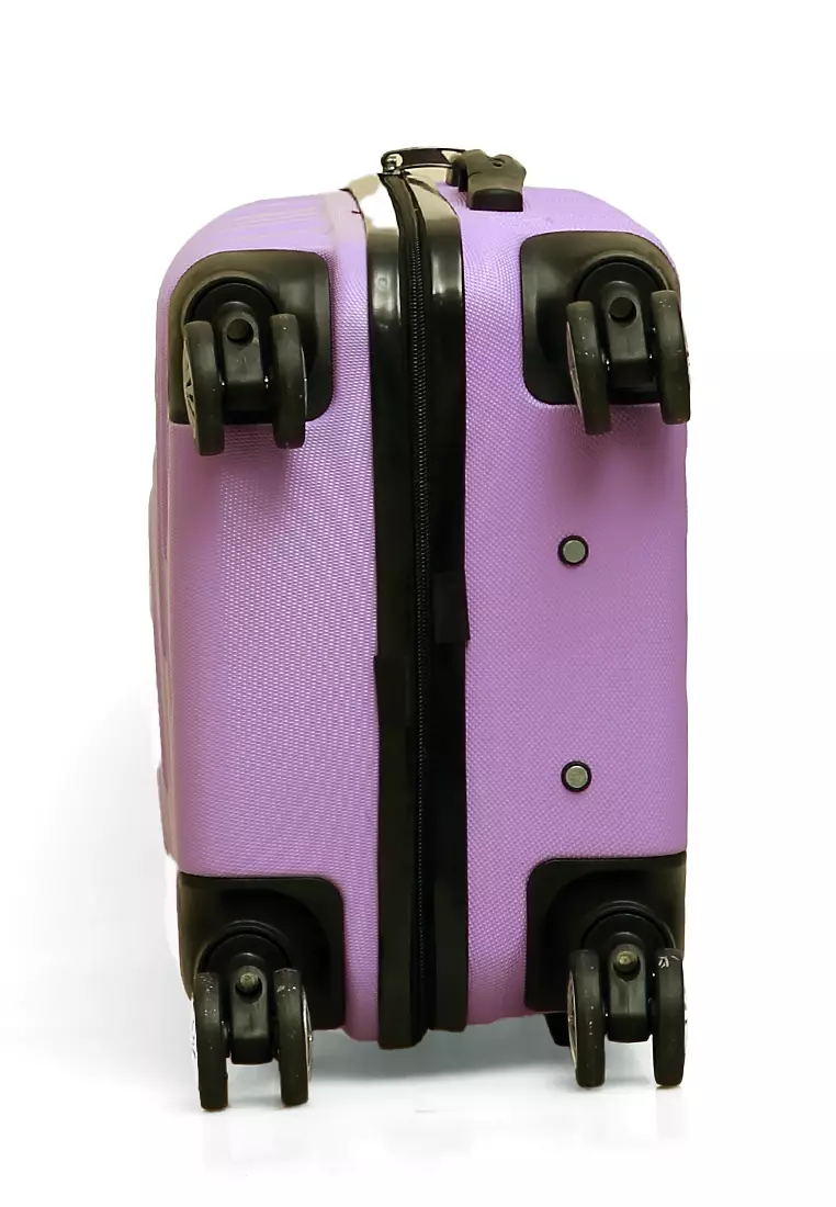 Carlton Tas Koper Unisex Size 20 Inch Travel Luggage Large Compartment Material Fiber ABS ORIGINAL - Purple