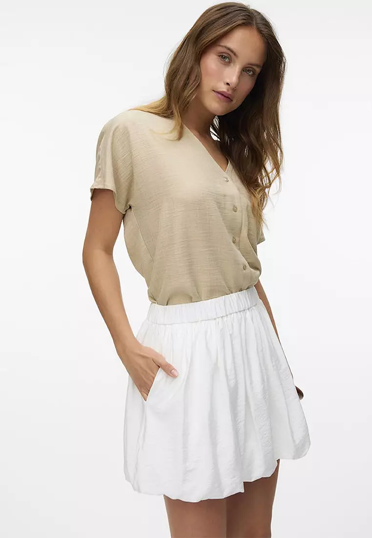 Mini Balloon Woven Skirt