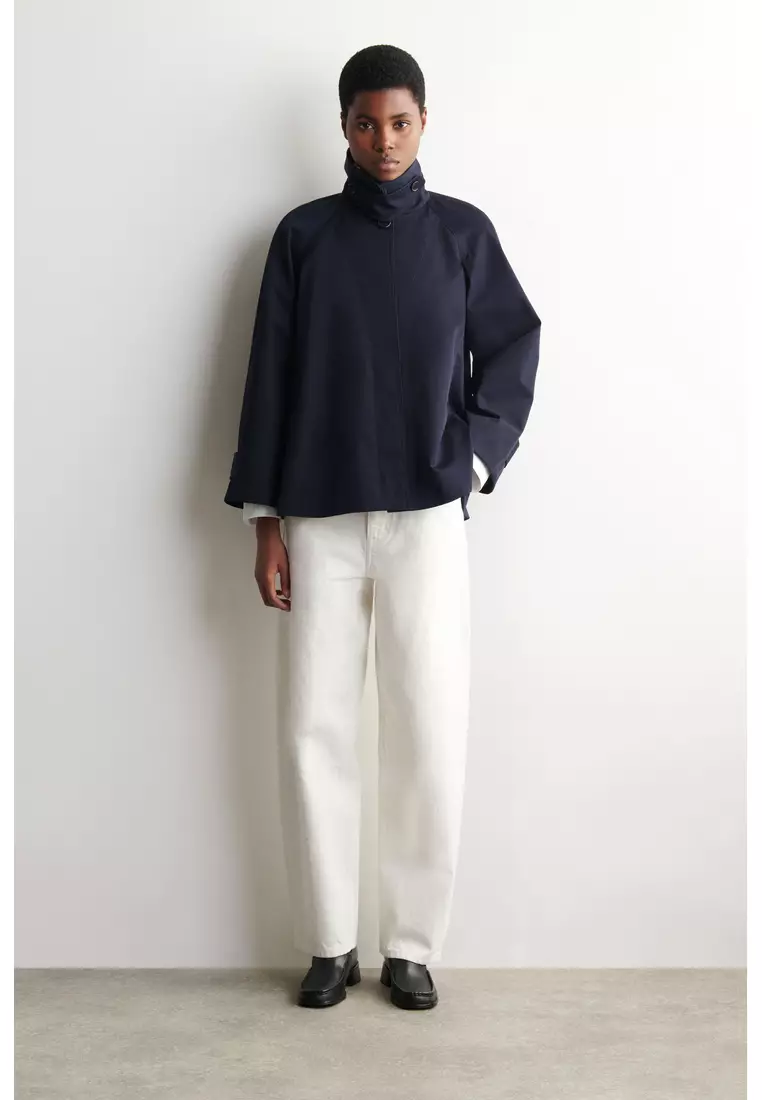 A-LINE COTTON-TWILL JACKET