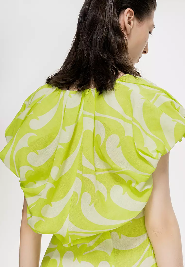 Eco-Friendly S-Line Fitted Avant-Garde Sleeveless Dress