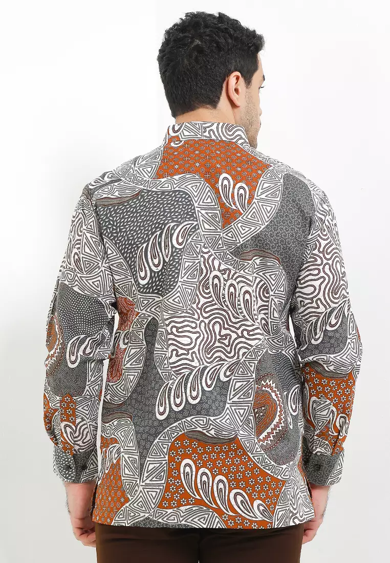 Kemeja Body Fit Batik Sekar Tetes Banyu