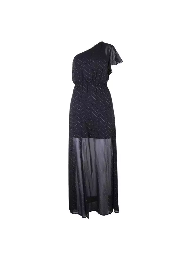 Pre Loved MAJE One Shoulder Evening Dress