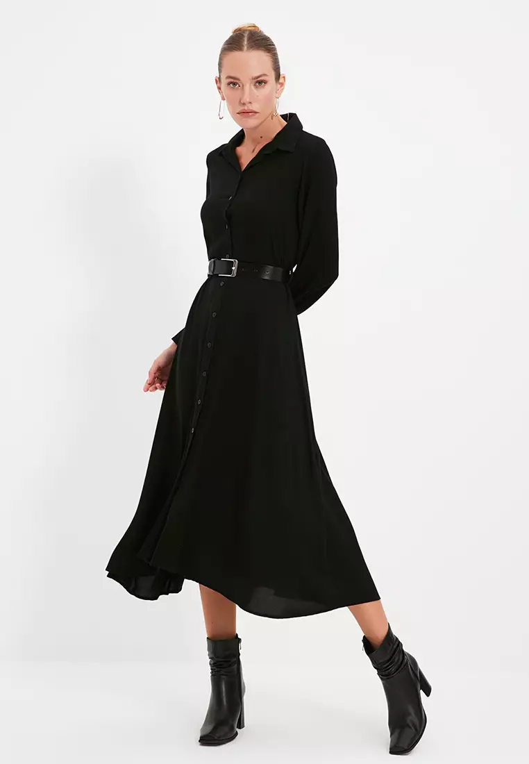 Belted Midi Dress