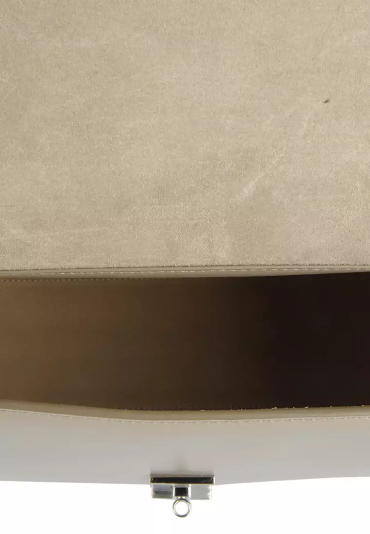 Medium Annie Shoulder Bag in Motty Grey