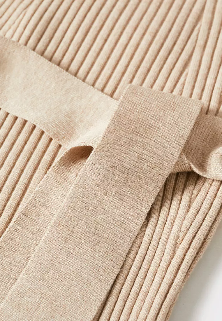 Ribbed Turtleneck Dress