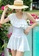 A-IN GIRLS white One-Shoulder Ruffled One-Piece Swimsuit 96BEEUS683B0F6GS_5