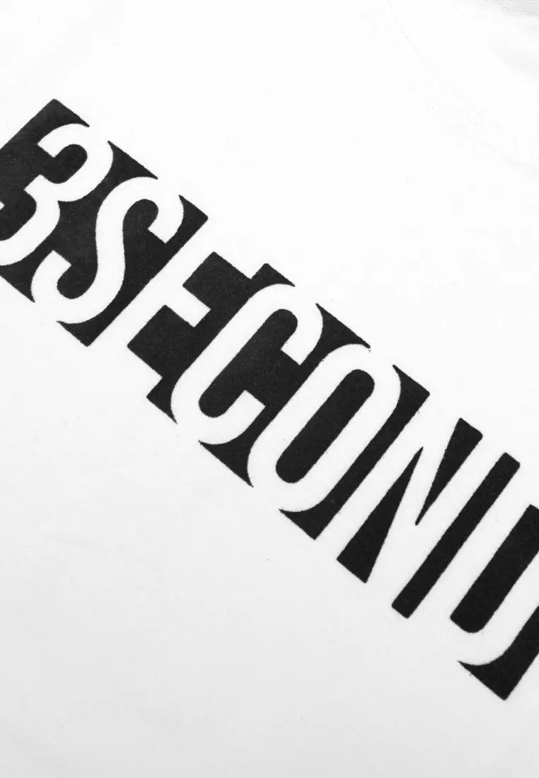 3Second Men's T-Shirt Short Sleeve Regular Fit Cotton Logo Script Milton C970225