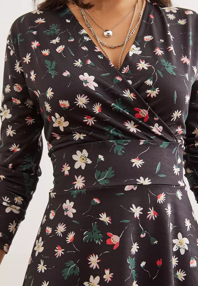 Double-Breasted Knitted Dress