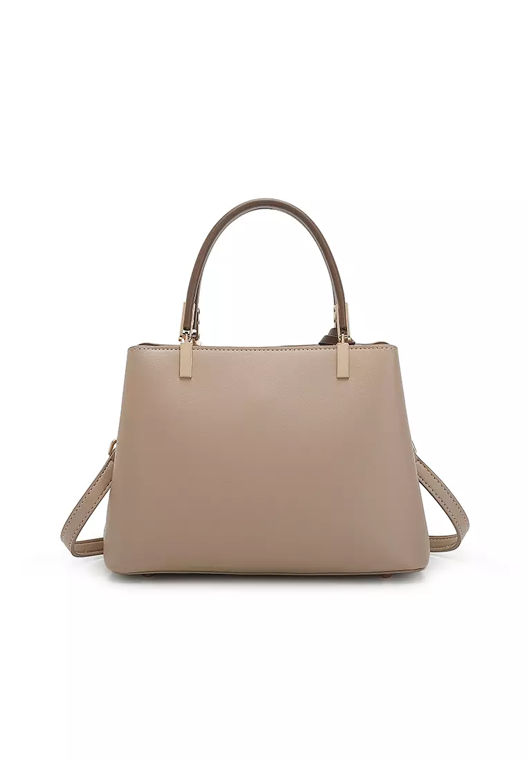 Women's Top Handle Bag / Sling Bag / Crossbody Bag (Tas Selempang / Tas Tangan) - Cokelat