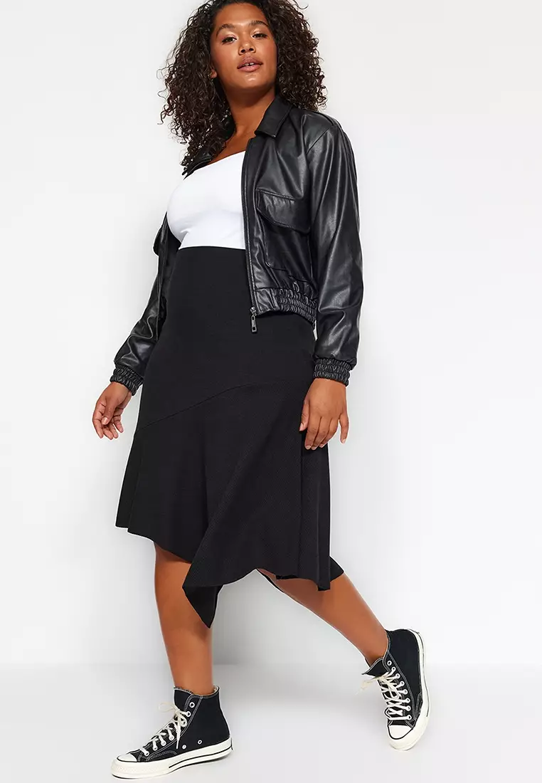 Plus size net skirts shop