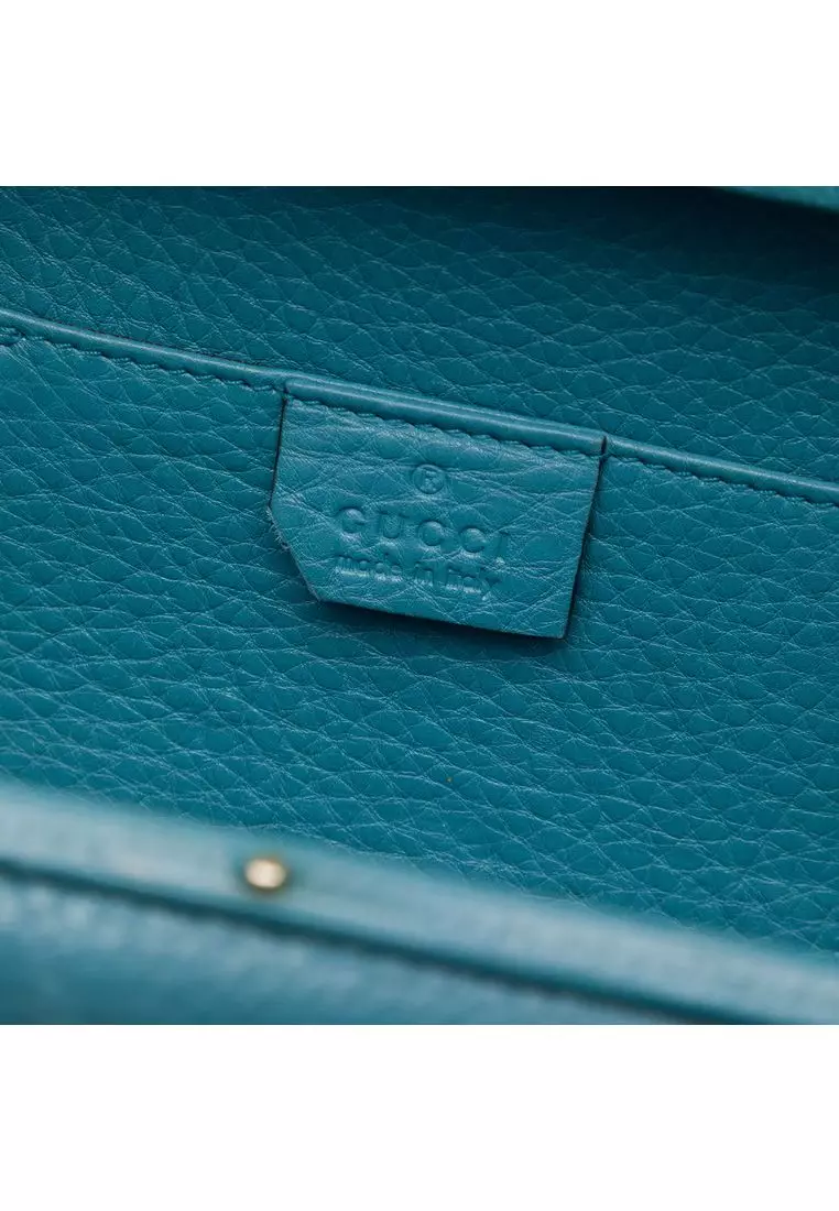 Pre-Loved Gucci Calfskin Soho Clutch On Chain