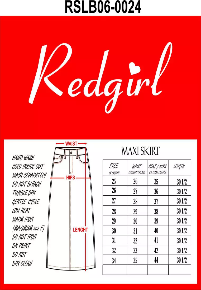 Denim Maxi Skirt Ladies