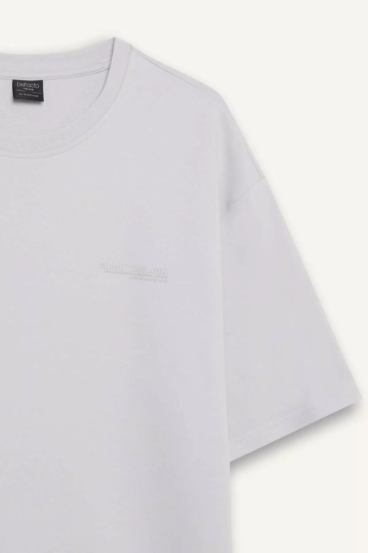 Boxy Fit Crew Neck Printed Short Sleeve T-Shirt E3460Ax25Sp