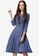 Twenty Eight Shoes blue VANSA Fashion Lace Belt Denim Dress VCW-Bd82086 0E647AAE2E9D00GS_1