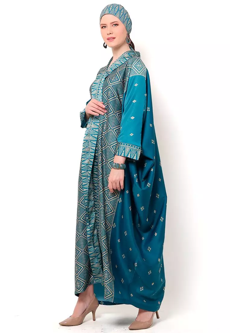 Kanzi Exclusive Long Sleeve Songket Kaftan